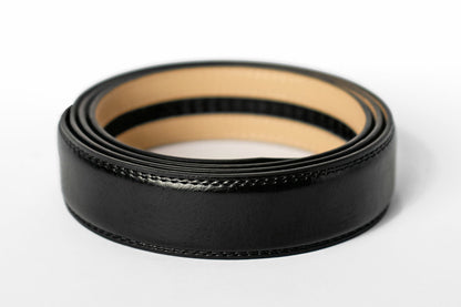 Single Black Leather Strap 125cm