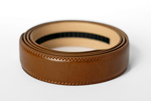 Single Brown Leather Strap 125cm